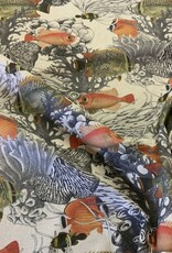 Goldfisch mit schwarzer Koralle