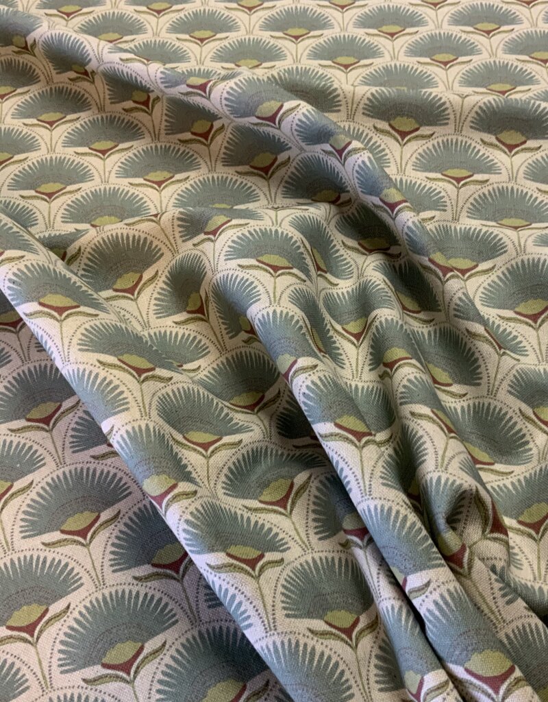 Abstracte Distel in Jade groen.