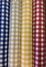 Wachstuch 140 beige-weiss kariert