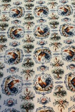 Haan en Kip in Delfts blauw