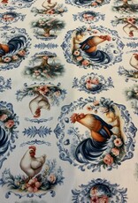 Haan en Kip in Delfts blauw