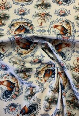 Haan en Kip in Delfts blauw