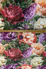 Een bloemenzee van Pioenrozen, Papaver en Seringen