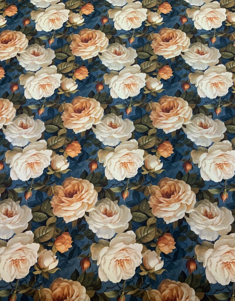 Classic Roses op blauw