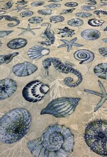 Seepferdchen und Seestern ins Blau