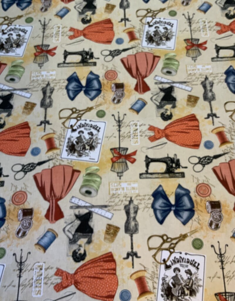 Kurzwaren- und Nähmaschinendruck