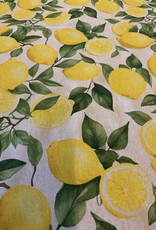 Citroenen op een Linnenlook ondergrond