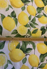 Citroenen op een Linnenlook ondergrond