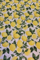 Citroenen op een Linnenlook ondergrond