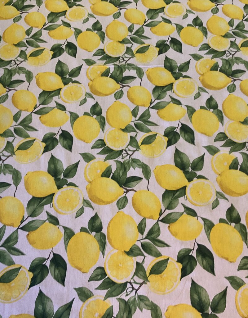 Zitrone auf Leinenoptik