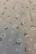 Gänseblüchen deko stoff Leinenoptik