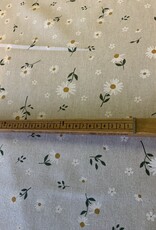 Gänseblüchen deko stoff Leinenoptik