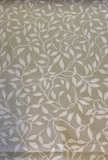 Blad silhouetprint deco stof Linnenlook (Damast look-alike)