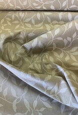Blad silhouetprint deco stof Linnenlook (Damast look-alike)