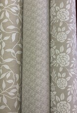 Grafisch deco stof Linnenlook