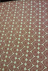 Stickerei mit Herzen deko Stoff Leinenoptik