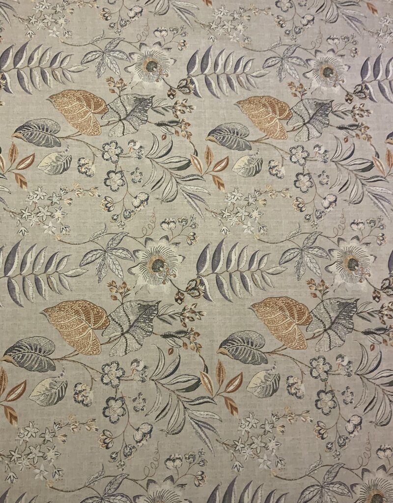 Botanisch natürlich deko stoff Leinenoptik