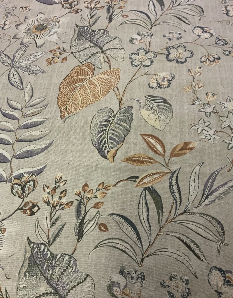 Botanisch natürlich deko stoff Leinenoptik