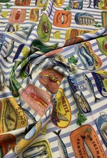 Latas Sardines gestreept.