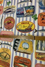 Latas Sardines gestreept.