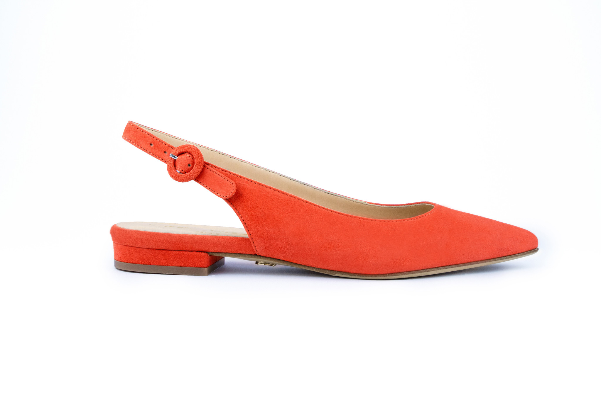 orange slingback shoes