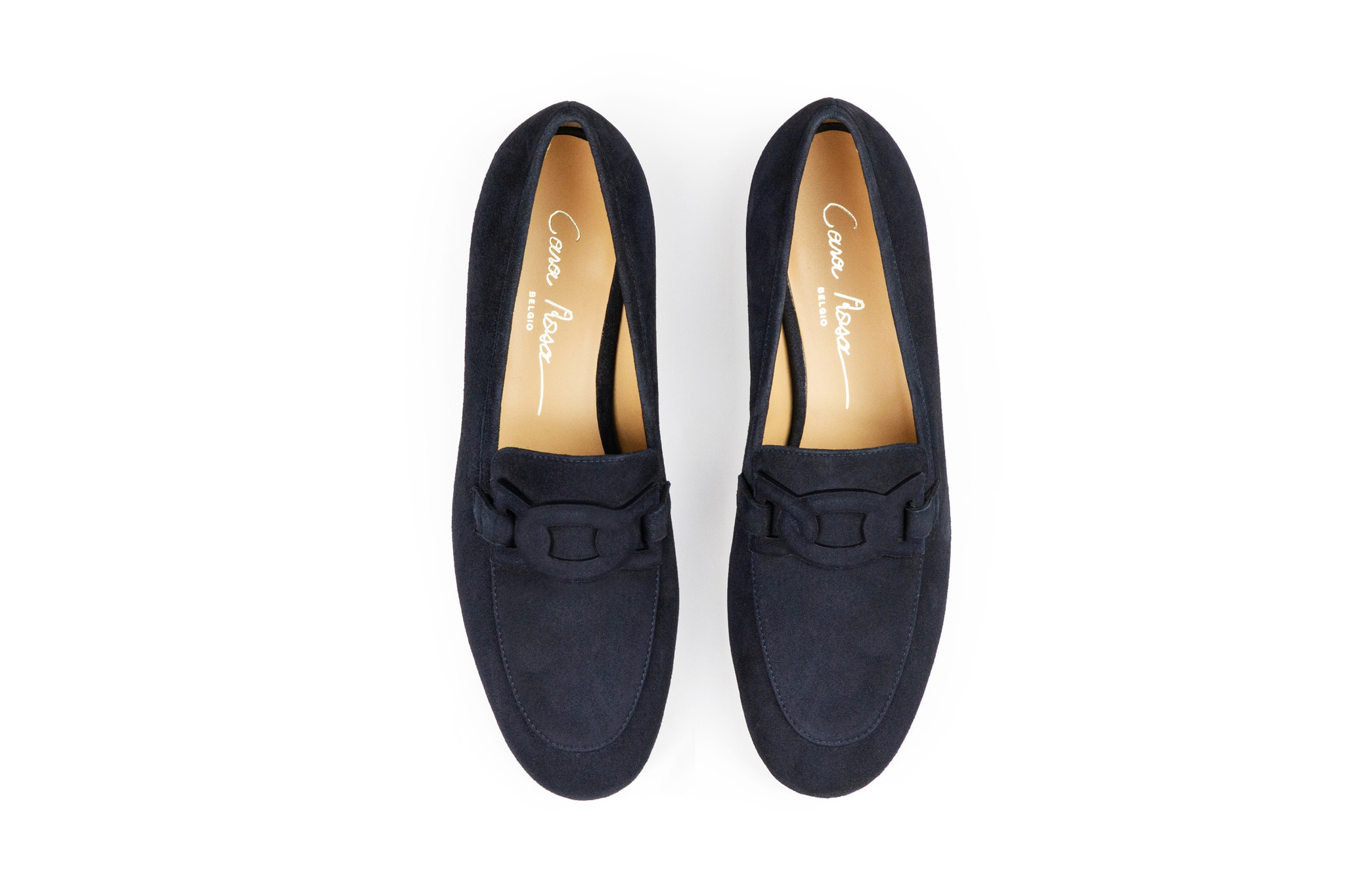 Marsala loafer for women navy blue suede leather -