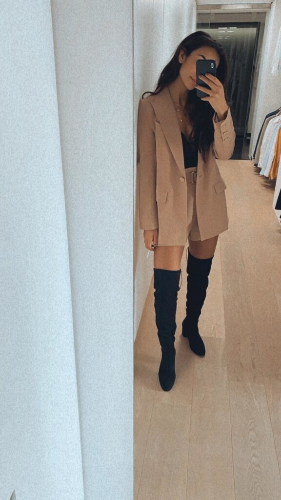 Cara Rosa Siena - overknee boots - black