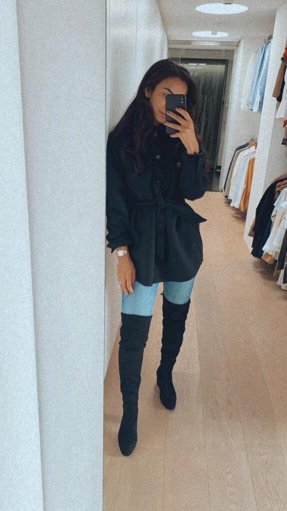 Cara Rosa Siena - overknee boots - black