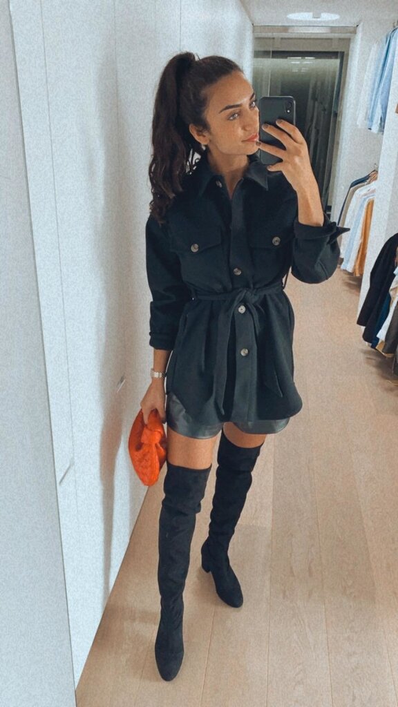Cara Rosa Siena - overknee laars - zwart