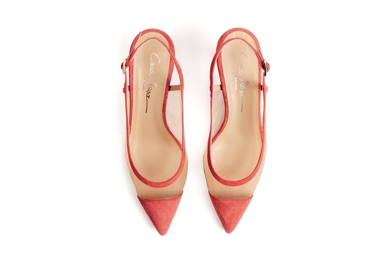 Cara Rosa Sirmione - slingback pump - koraal