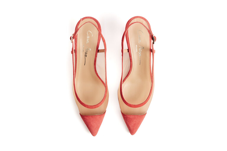 Cara Rosa Sirmione - slingback pump - peach