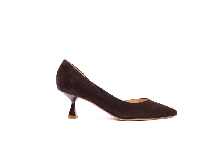 Ravello - pump - chocolate brown suede