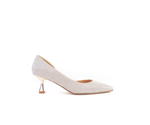 Ravello - pump - champagne glitter - Cara Rosa