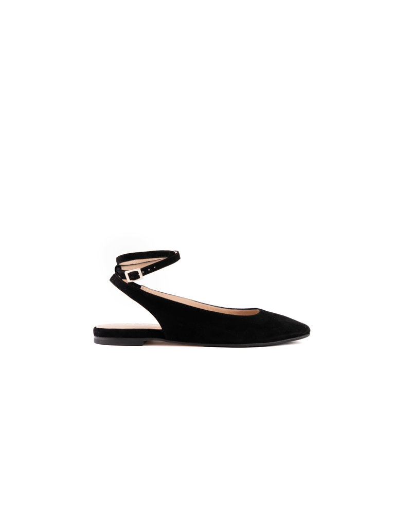 Venezia - slingback flat - black