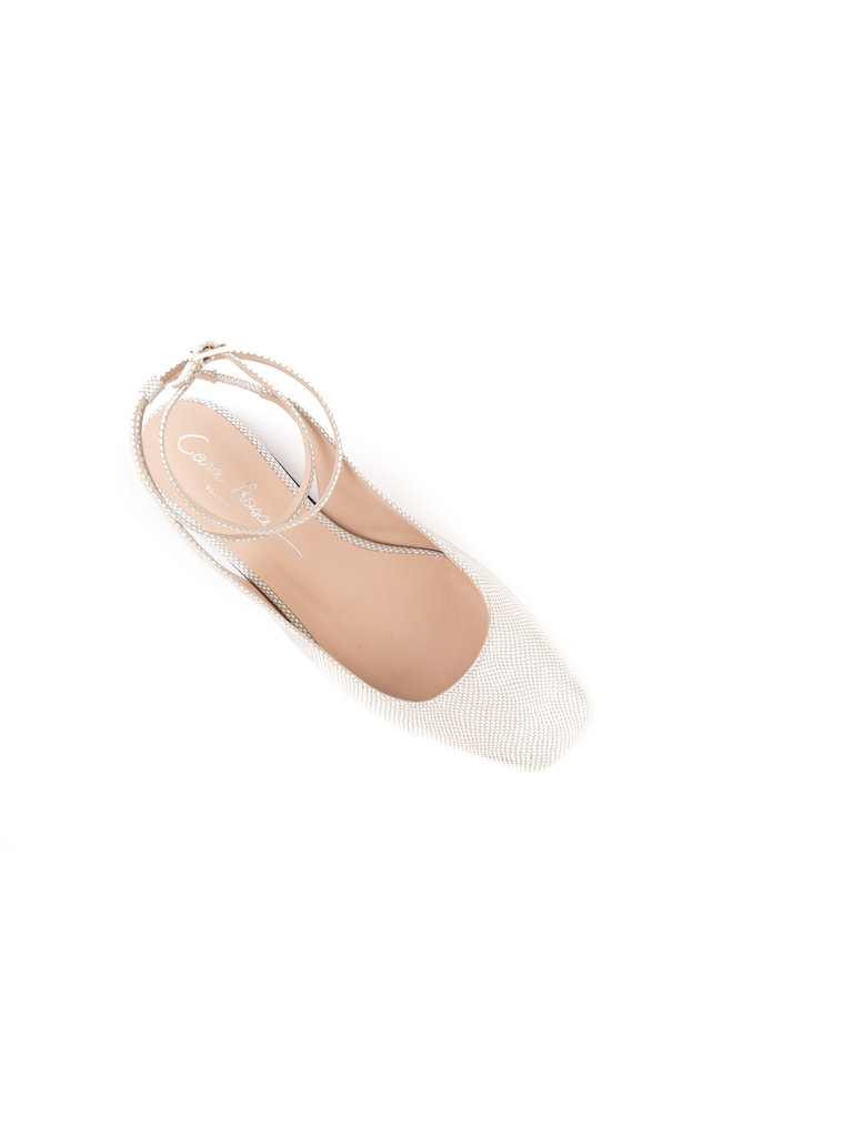 Venezia - slingback flat - silver