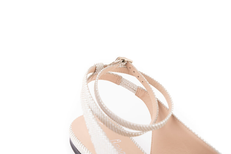 Venezia - slingback flat - zilver