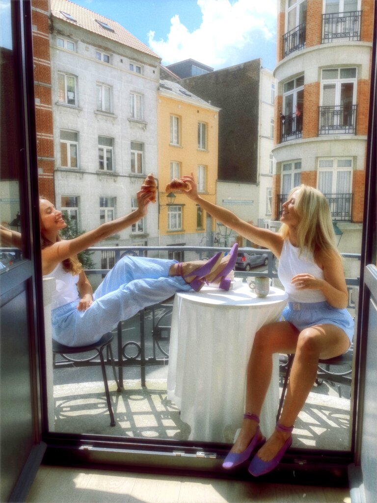 Cara Rosa Venezia - slingback flat - purple