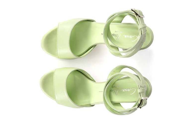 Cara Rosa Mondello - plateau sandaal - mint