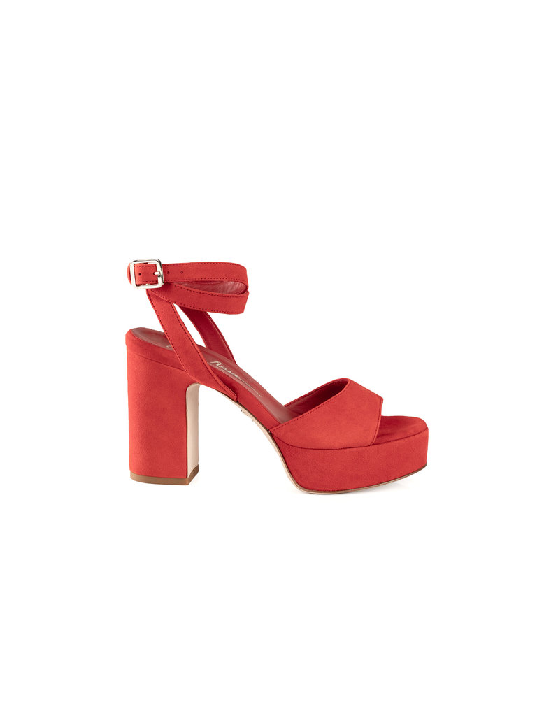 Cara Rosa Mondello - platform sandal - orange/red