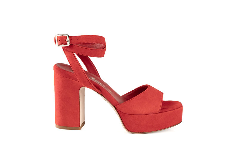 Cara Rosa Mondello - platform sandal - orange/red