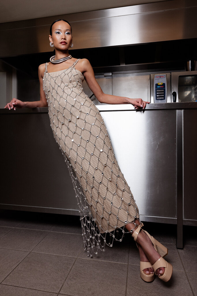 Cara Rosa Mondello - plateausandaal - nude lakleder