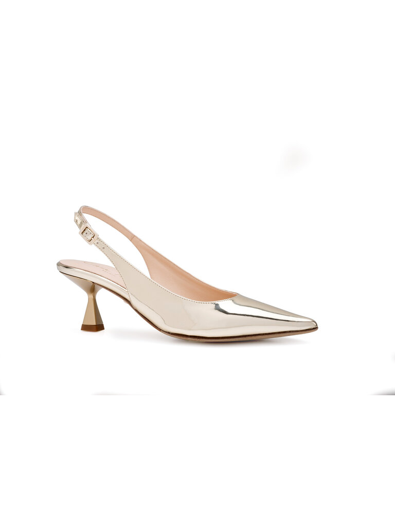 Pisa - slingback pump - lichtgoud