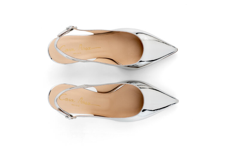 Pisa - slingback pump - zilver