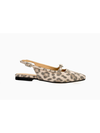 Cara Rosa Carlotta - slingback ballerina - luipaard Cara Rosa Carlotta - slingback ballerina - luipaard