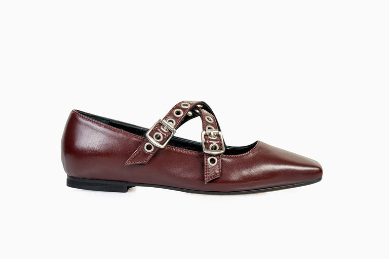 Cara Rosa Axelle - ballet flat - burgundy