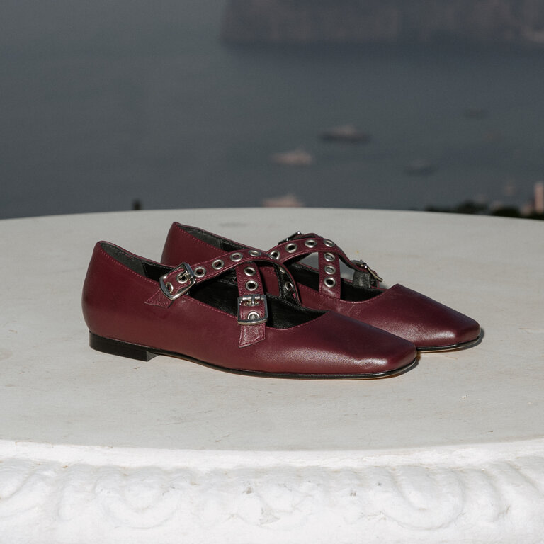 Cara Rosa Axelle - ballet flat - burgundy