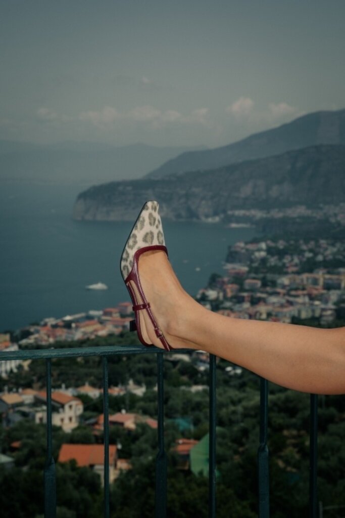 Cara Rosa THEY'RE BAAACK: KATLEEN - SLINGBACK KITTEN HEEL - LUIPAARDPRINT