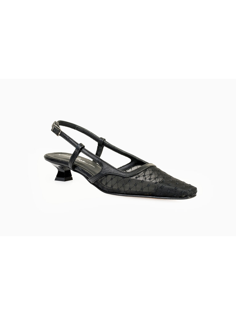 Cara Rosa SOFIE - SLINGBACK - BLACK MESH