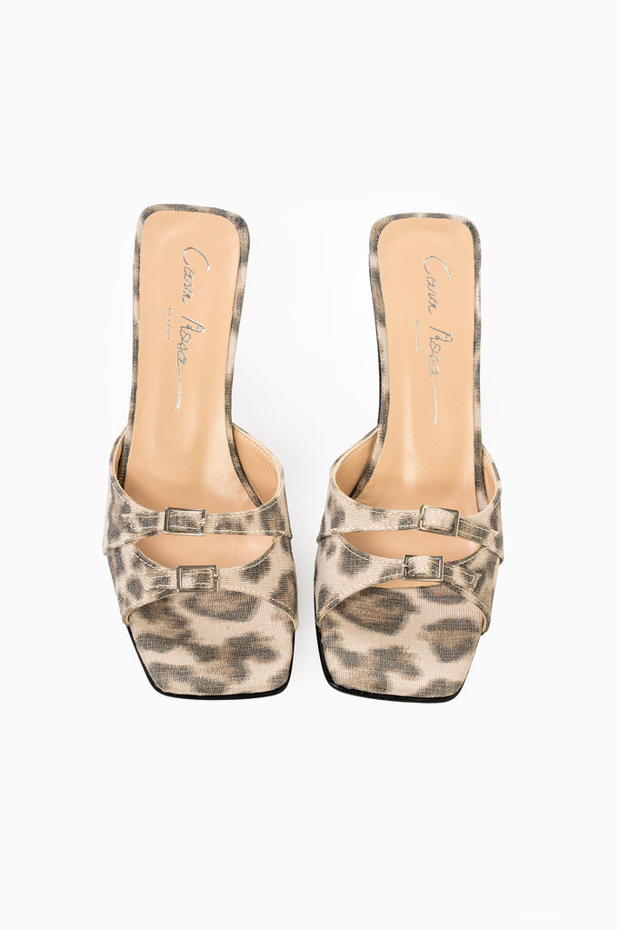 Cara Rosa GIULIA - KITTEN HEEL SANDAL - LEOPARD