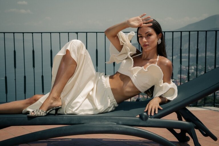 Cara Rosa GIULIA - KITTEN HEEL SANDAL - LEOPARD